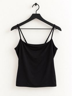 NWT • Double Lined Spaghetti Strap Cami in Black Size XL