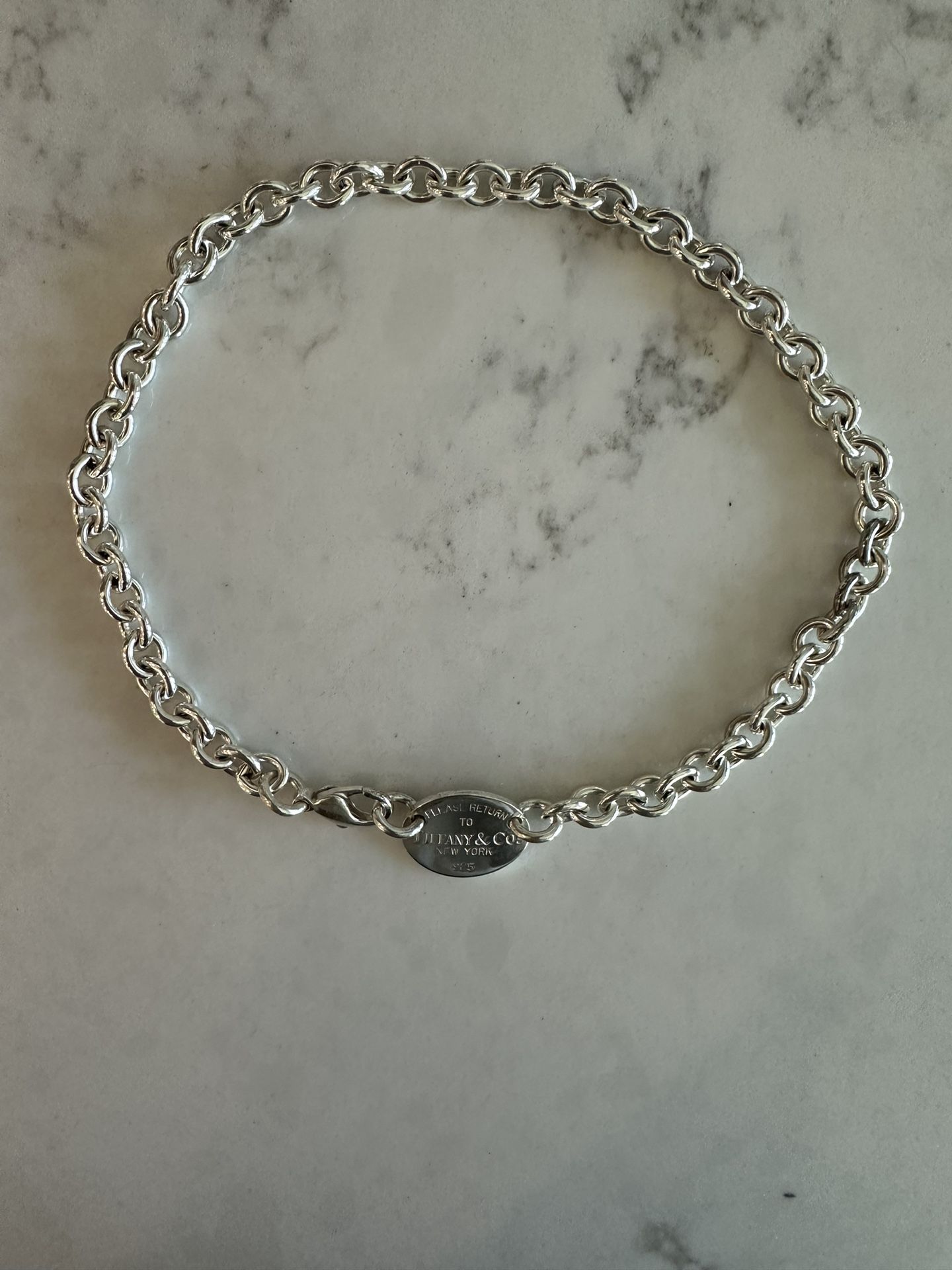 Return To Tiffany Oval Tag Necklace