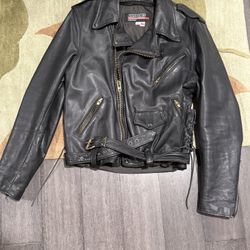 Brooks Leather Motorcycle Jacket 