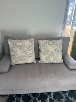 Living spaces chair and a half