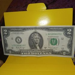 Two dollar bill