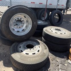 8 24.5 aluminum semi wheels tires