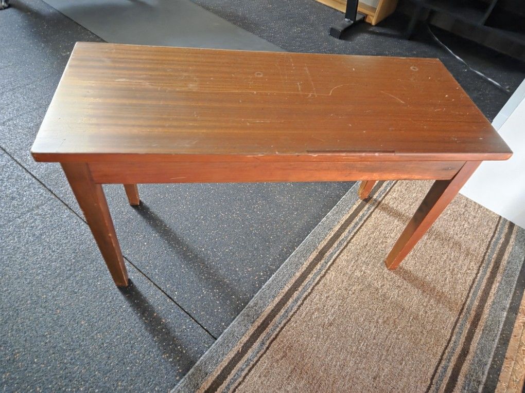 Wooden Piano Bench And Storage