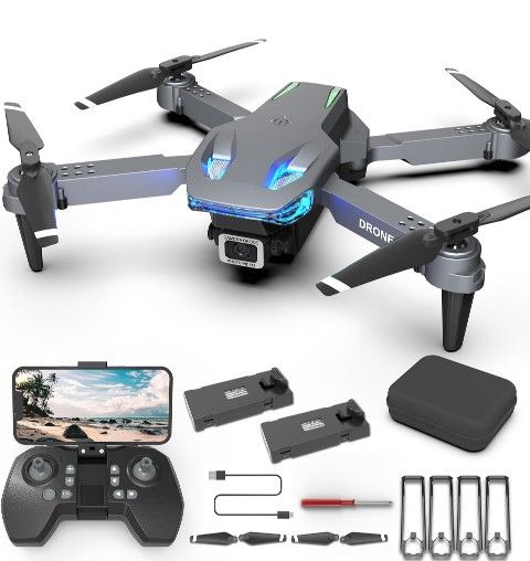 Drone with Camera Wipkviey T28 - Mini Drone 90° Adjustment RC quadcopter 1080P HD, Fpv Foldable Drones for Adults, Drones for kids, Gesture Selfy, Hea