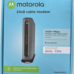 Motorola 24X8 DOCSIS 3.0 Cable Modem MB7621