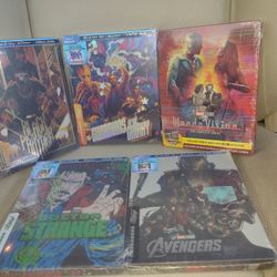 New (5) 4 K  Special Edition Marvel DVD SET + BLU RAY + DIGITAL CODE