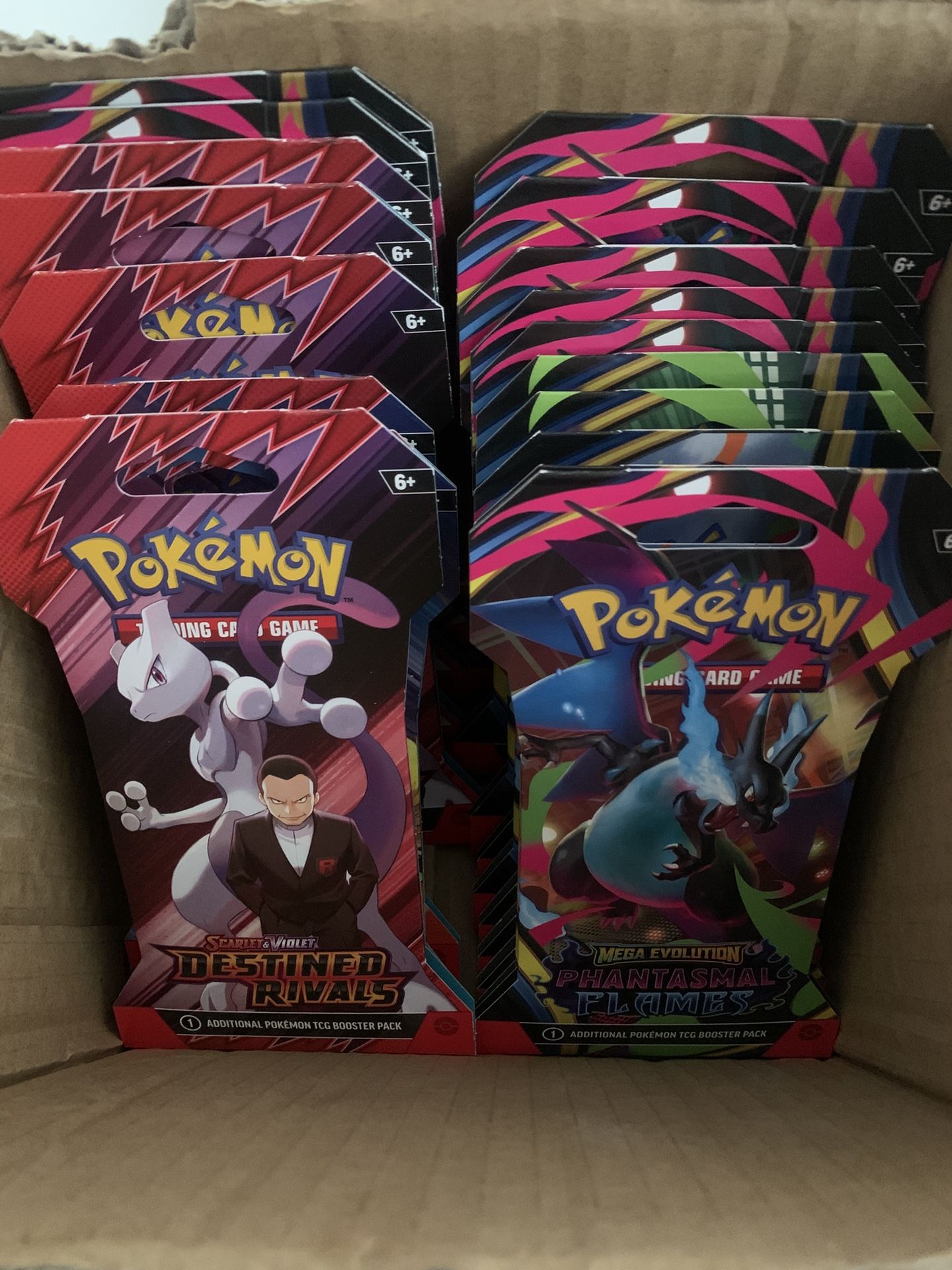 Pokemon Sleeved Phantasmal Destined Rivals Packs