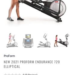 Proform Endurance 720 E Elliptical Used