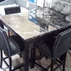 Dining Set Table And Four Chairs Brand New.$49 down same day delivery available 