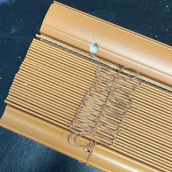 47x72 Chestnut Faux Wood 