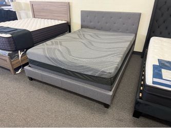 Queen bed and mattress