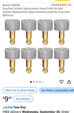 Dog Nail Grinder Replacement Head Drills
