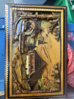 Black Forest Hand Carved Wood Pictures