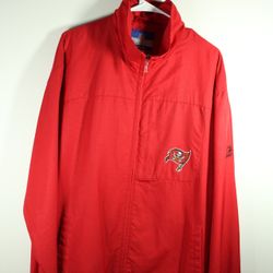 Tampa Bay Buccaneers Jacket Men's Medium Reebok NFL Football Vintage