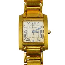 Vintage "Must de Cartier" Gold Plated Tank Wristwatch, Very Rare 