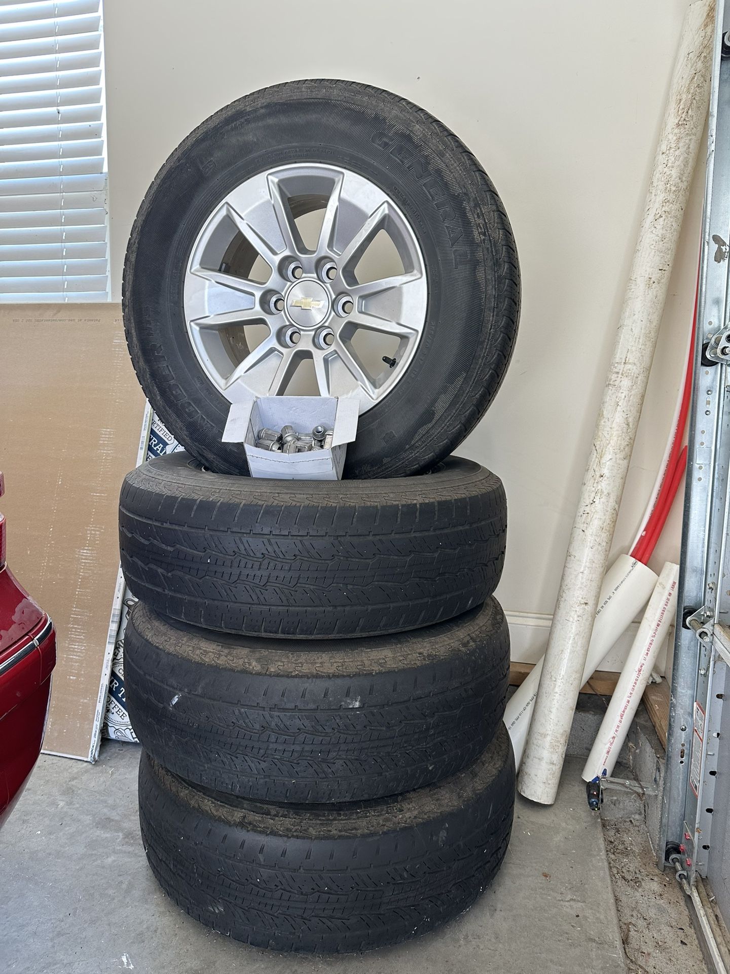 Four 17” Alloy Wheels With Tires