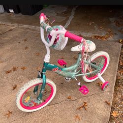 Huffy 16" Mermaid Kids Bike - White & Blue
