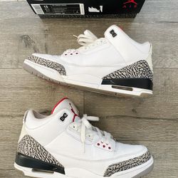 Air Jordan 3 Retro White Cement Sz 13