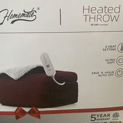 Heated Throw - Brand New 