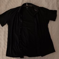 Hugo Boss Black Short Sleeve Button-Up Shirt