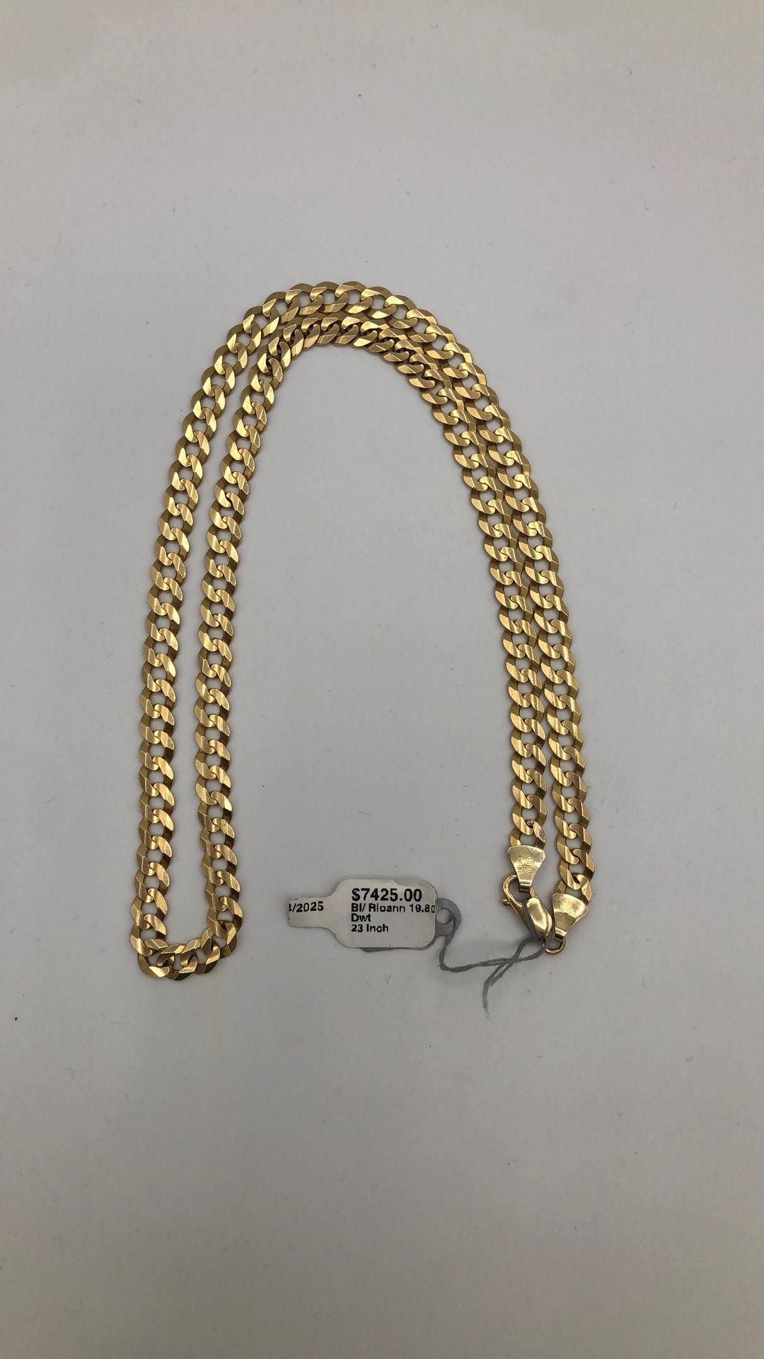 14KT Yellow Gold Curb Link Men’s Chain 23-Inches 30.7 Grams (70475847)