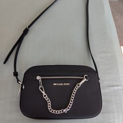 Micheal Kors Black Leather Purse