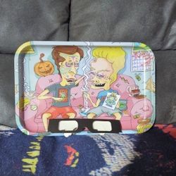 Beavis & Butthead Psychedelic 3D Tray W/3D Glasses 🕶️