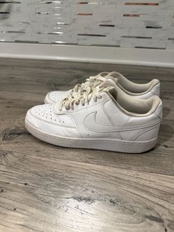 Nike White Low-Top Leather Sneakers
