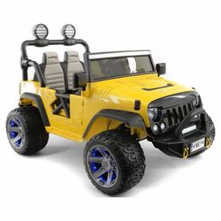 Trail Explorer 24V Kids Ride On Truck With Parental Control Remote, LED Foam Wheels, with Bluetooth