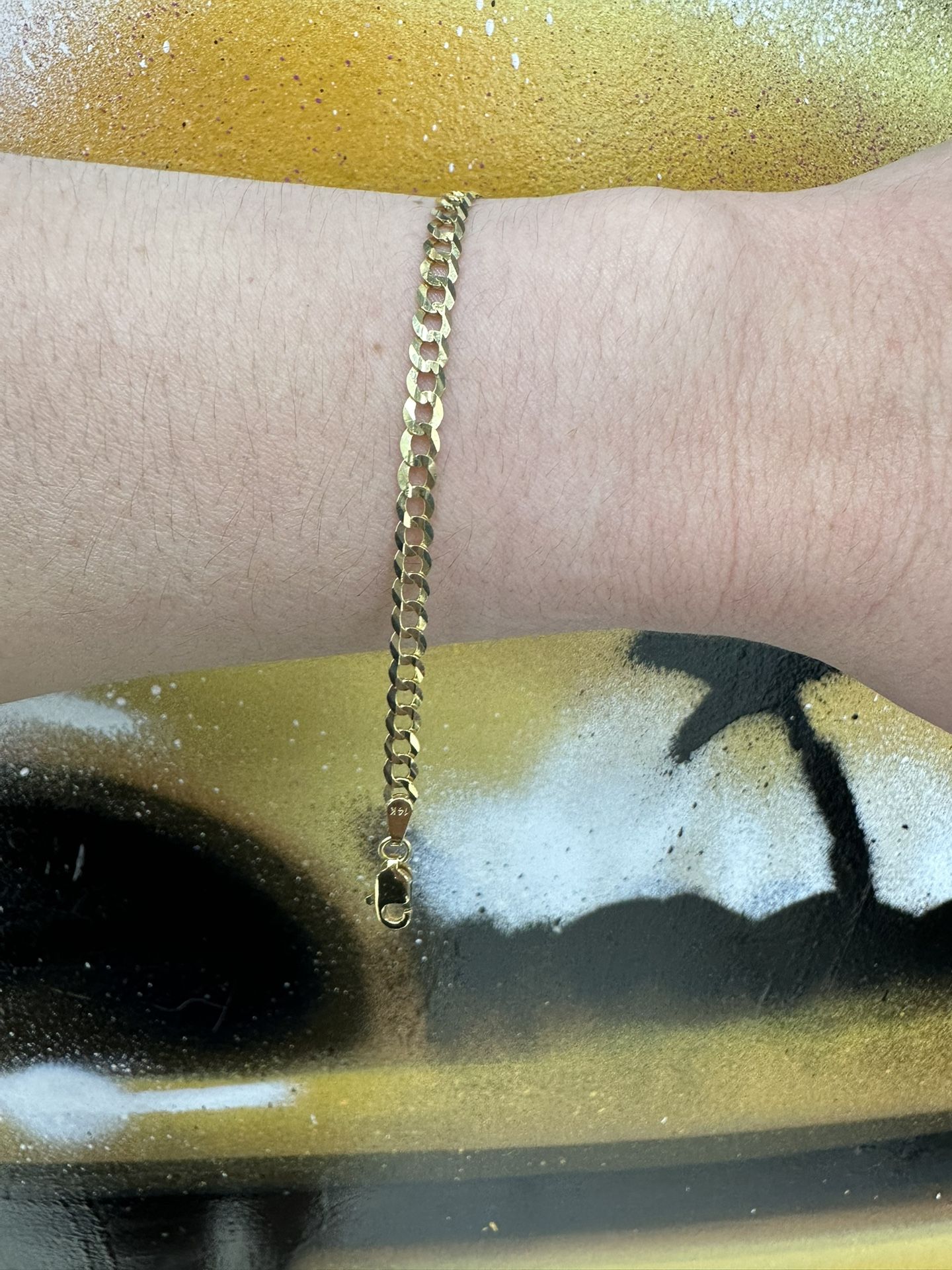 14k CURB BRACELET 