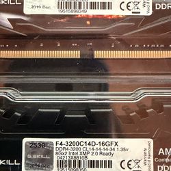 GSkill ddr4 ram 16gb