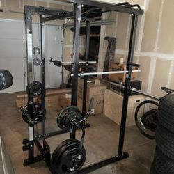 Squat Rack 2 Pulley System Brand New 3 Attachments