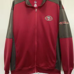 San Francisco 49ers Majestic Therma Base Full Zip Fleece Lined Men's Jacket Size XL