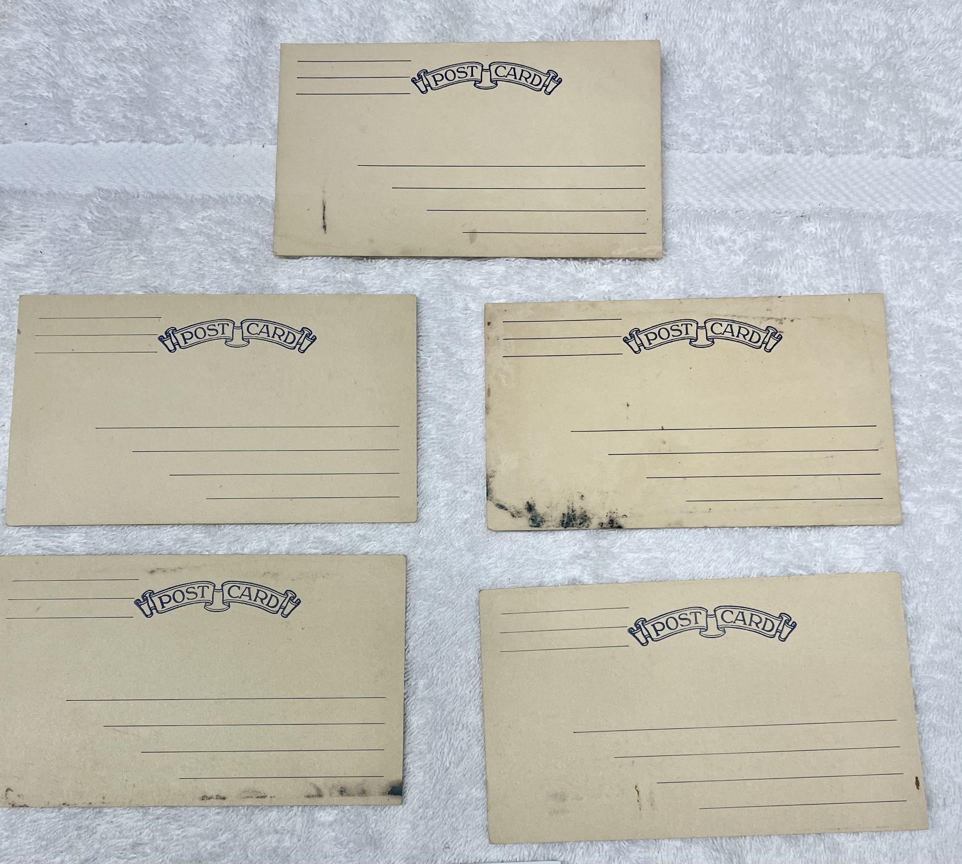 5 Military Post Cards