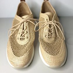 Sam Edelman Womens Delma Natural Woven Raffia Fashion Sneaker Size 11 (1706227)