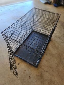 MidWest Life Stages Black Wire Dog Crate with Tray