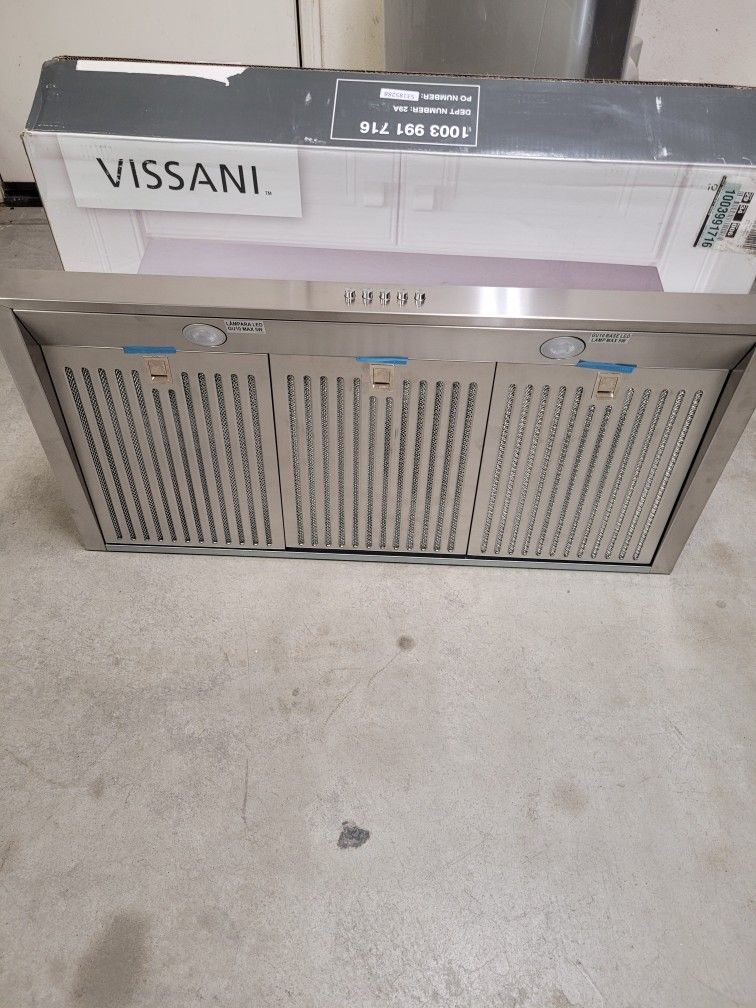 Vissani 36 In. Under Cabinet Range Hood In Stainless Steel New