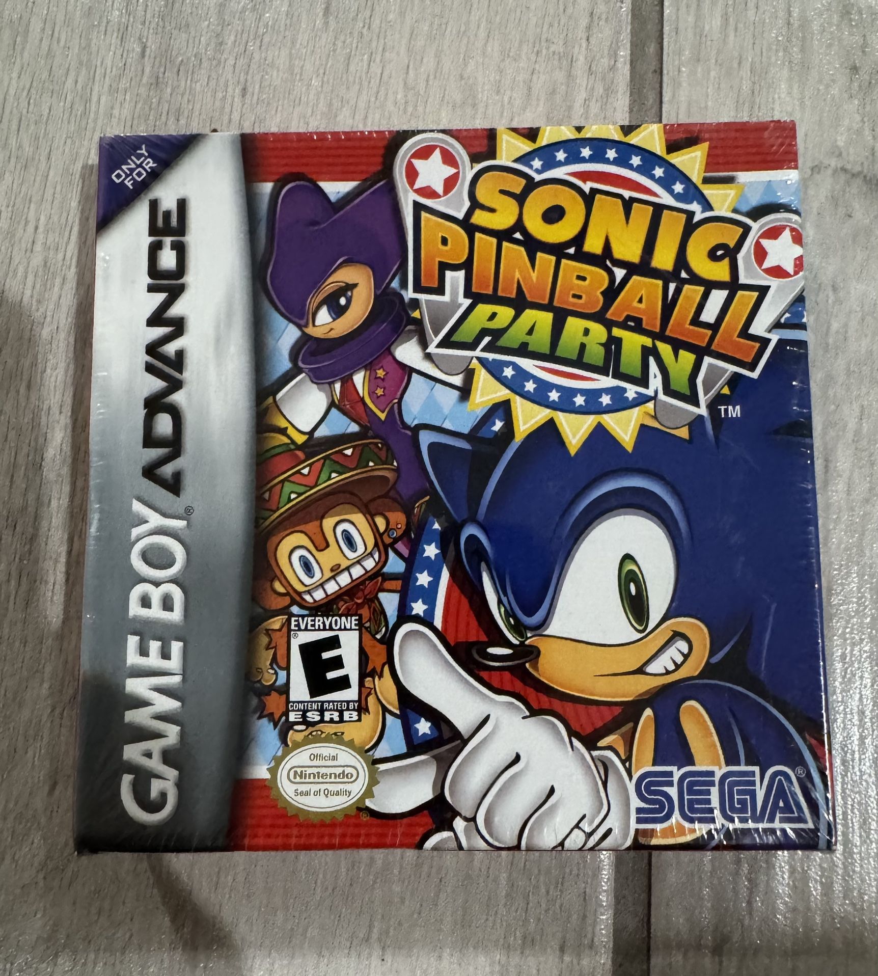 ULTRA RARE Sonic Pinball Party (Game Boy Advance 2003) *MINT* FACTORY- SEALED