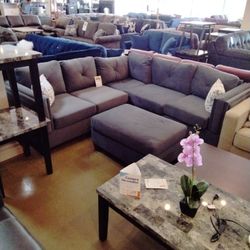 Comfortable Velvet Sectional 