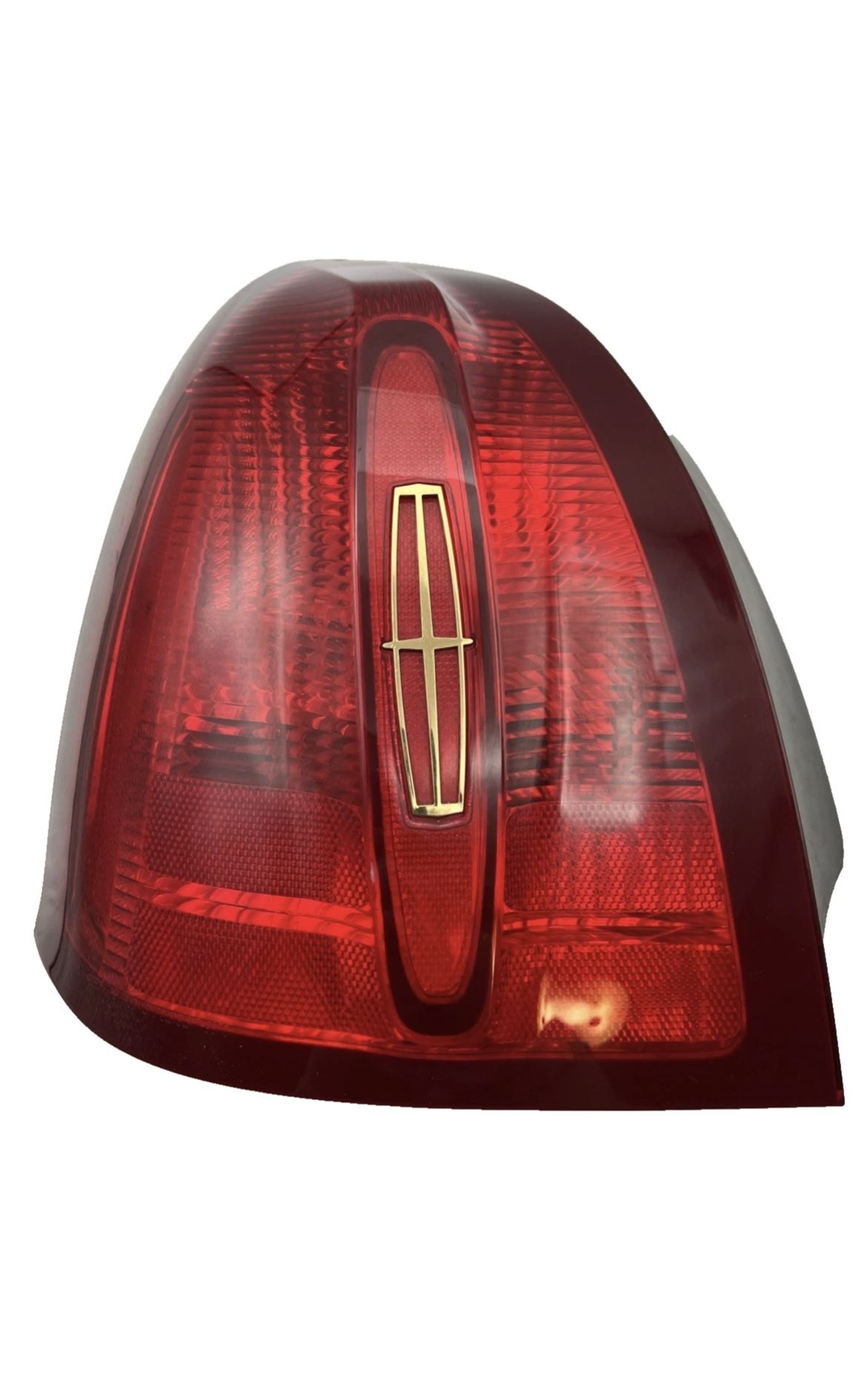 PAIR 98-02 Lincoln Town Car Tail Light Cartier Gold Emblem