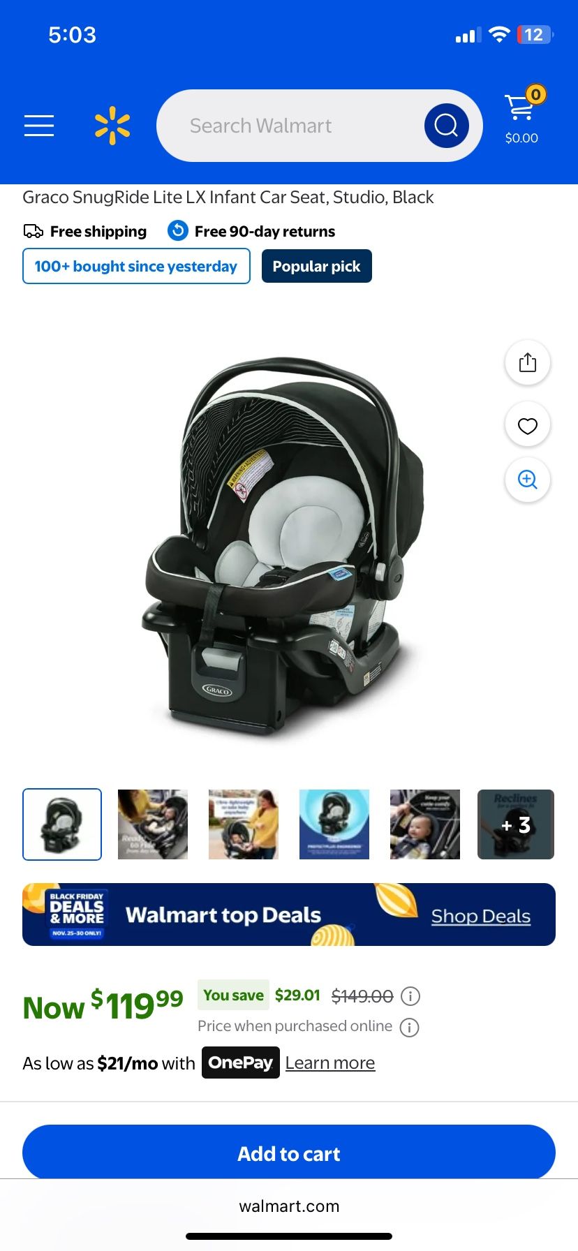 graco snugride lite infant car seat