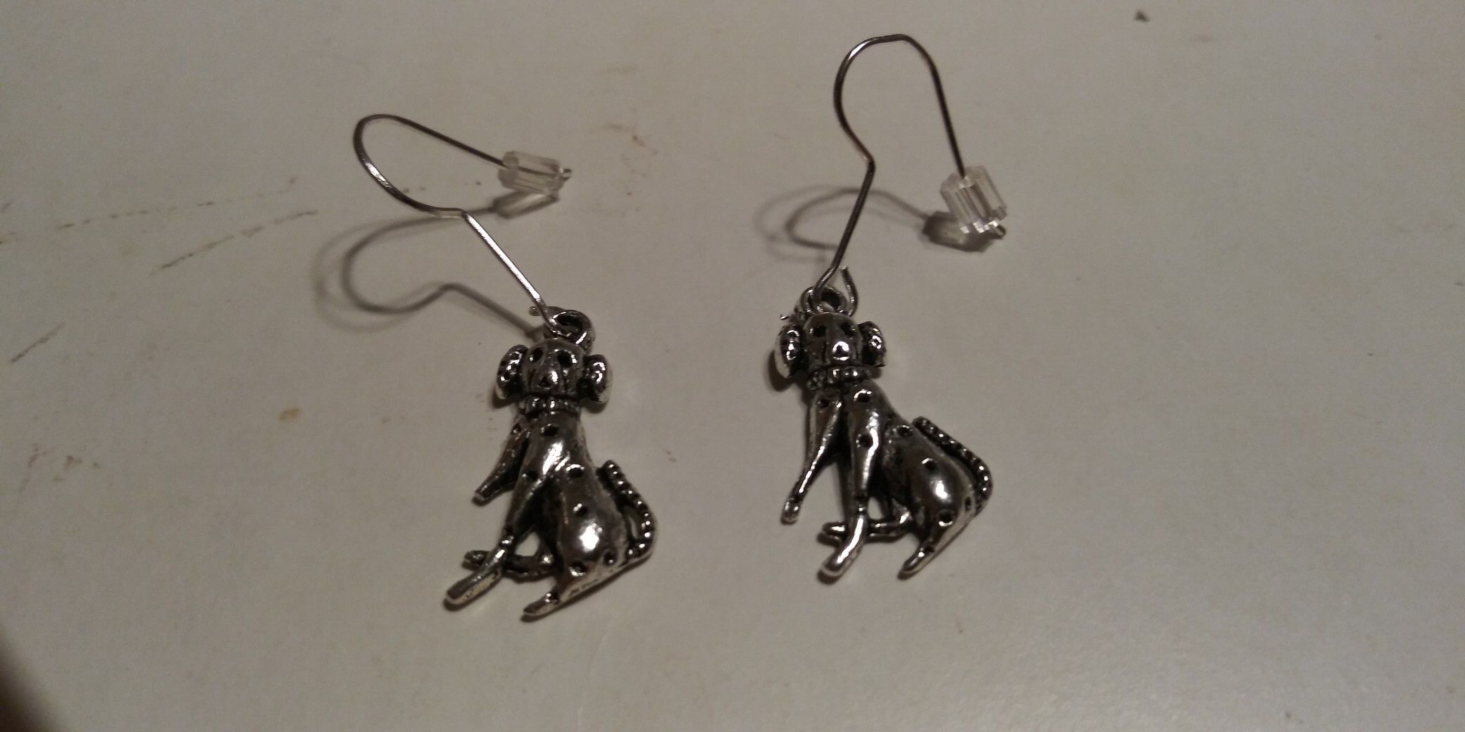 New! Dalmatian dog earrings