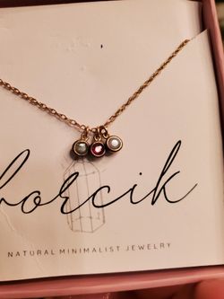 Gold Gemstone Necklace