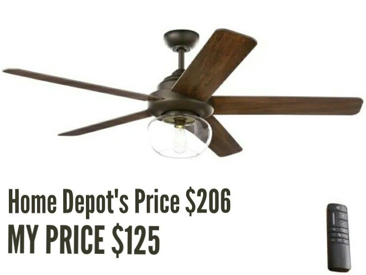 Avonbrook 56 in. LED Bronze Ceiling Fan with Light Kit and Remote Control ‼️PRICE FIRM‼️