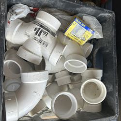 PVC PLUMBING CONNECTORS  NEW 