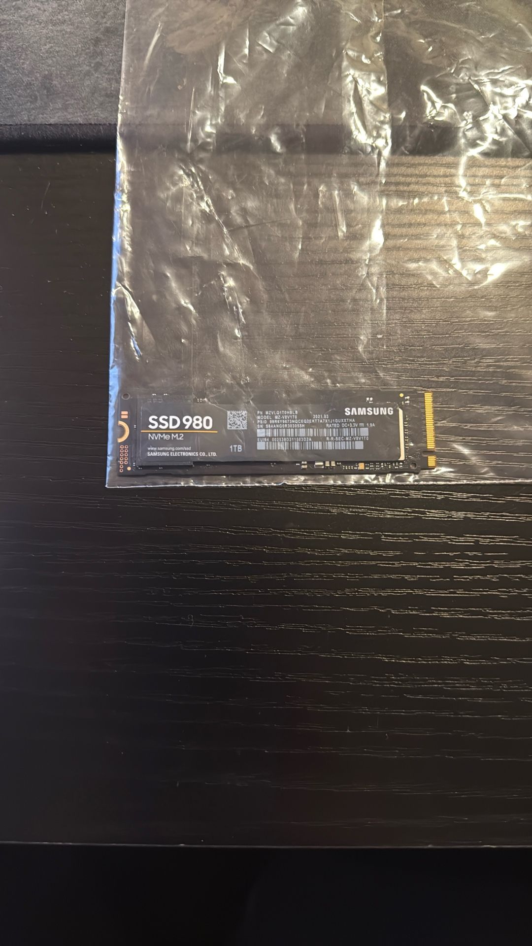 Samsung SSD 980 NVMe M.2 - 1 Terabyte