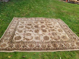 Tufted Kashan wool Area Rug 8x10