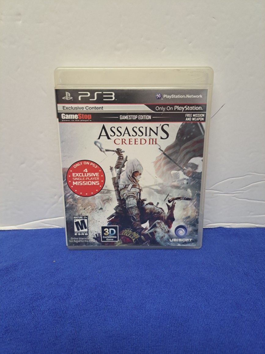 Assassin Creed 3 Playstation 3