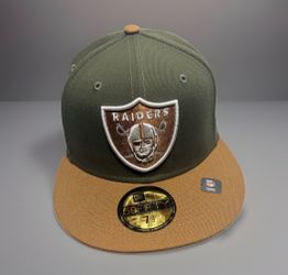 New Era 59FIFTY Las Vegas Raiders Olive Tan Color Pack Fitted Hat Size 7 1/2 NWT