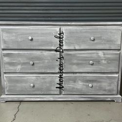 Solid Wood 60” Dresser $500